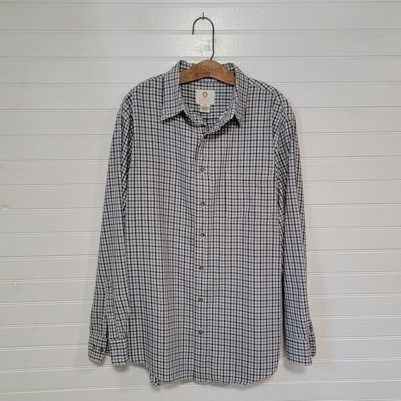 Viyella Mens Wool Blend Plaid Button Down Shirt Size XL Long Sleeve Top - Picture 1 of 6